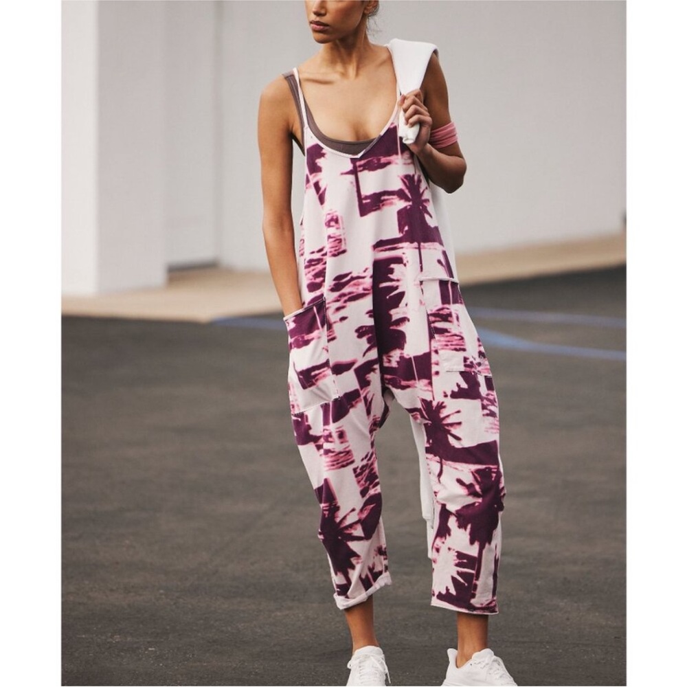 FREE PEOPLE FP MOVEMENT Hot Shot Printed Onesie NWT